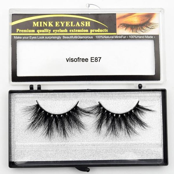 Eyelashes Mink Eyelashes Criss-cross Strands Cruelty
