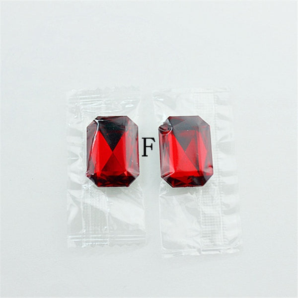 Hot and bright green purplish red, purple and blue pink and blue pink color women's birthday party earrings with beautiful earri