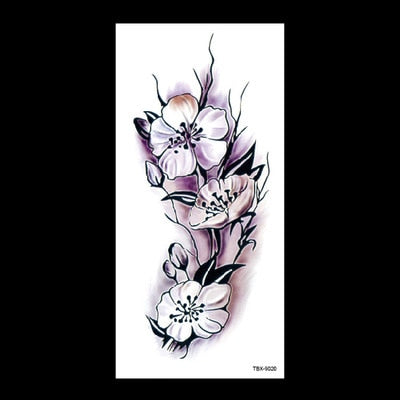 beauty 1piece make up Fake temporary tattoos stickers rose flowers arm shoulder tattoo waterproof women big flash tattoo on body