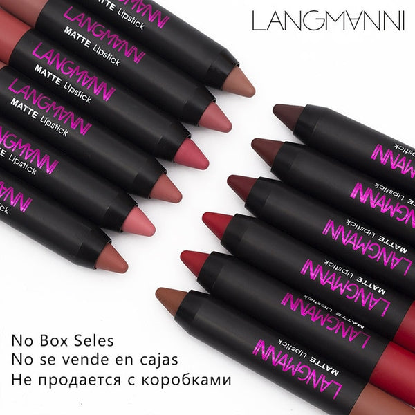 New coming matte lipstick set Waterproof Long Lasting Lip Gloss Velvet Pigment Batom Women Fashion Lip Makeup 12PCS/lot