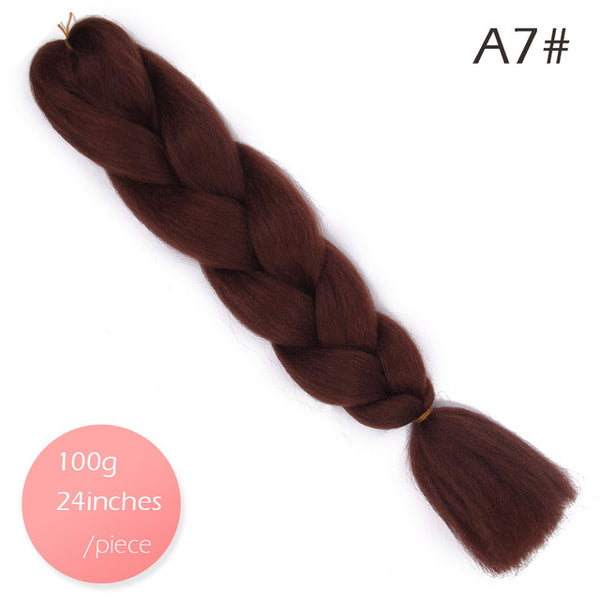 Doris beauty Ombre Jumbo Braids Synthetic Braiding Hair Crochet Braid 100g 24inch Hair Extension Pink Blue Green for Women