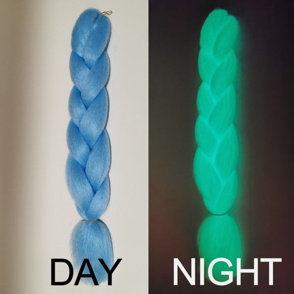 Doris beauty Ombre Jumbo Braids Synthetic Braiding Hair Crochet Braid 100g 24inch Hair Extension Pink Blue Green for Women