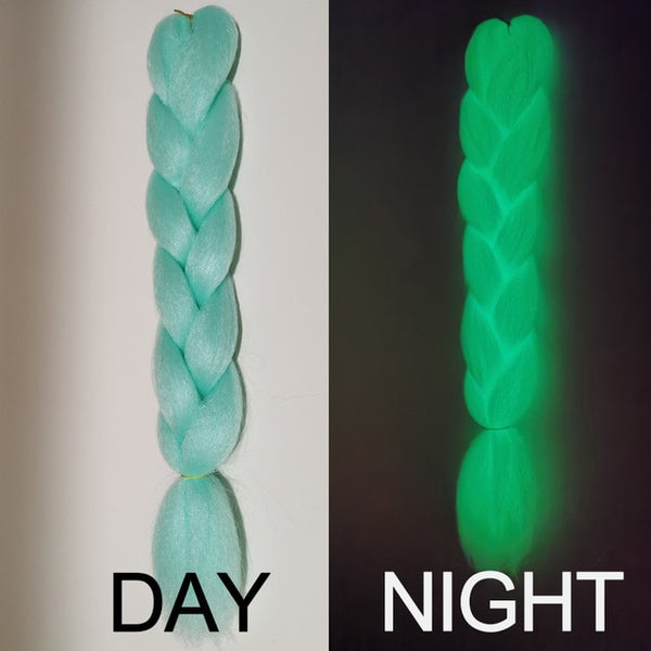 Doris beauty Ombre Jumbo Braids Synthetic Braiding Hair Crochet Braid 100g 24inch Hair Extension Pink Blue Green for Women