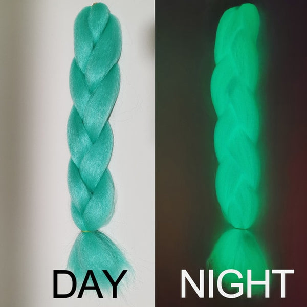 Doris beauty Ombre Jumbo Braids Synthetic Braiding Hair Crochet Braid 100g 24inch Hair Extension Pink Blue Green for Women