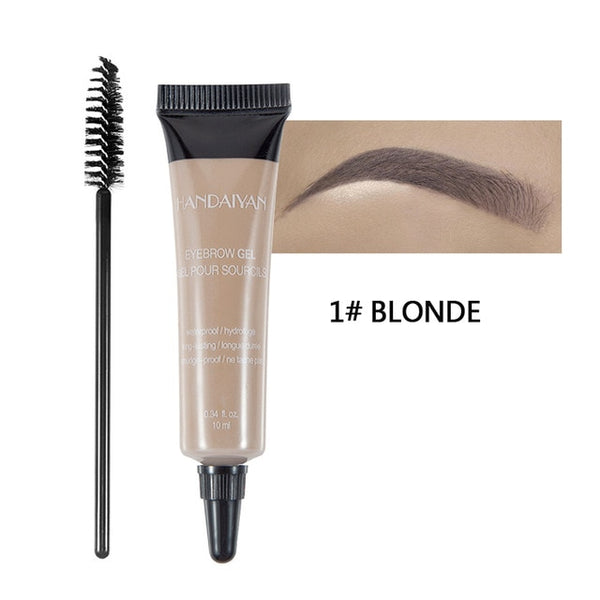 HANDAIYAN 10ml Eyebrow Cream Tattoo Pen with Brush Kit Waterproof Women Makeup Eyebrows Tint Enhancer Gel Eye Brow Dye Cosmetics