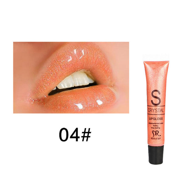 Hot 12ml Candy Color Waterproof Lip Gloss Makeup Lipgloss Long Lasting Glitter Liquid Lipstick for Cosmetics Women Girls TSLM2