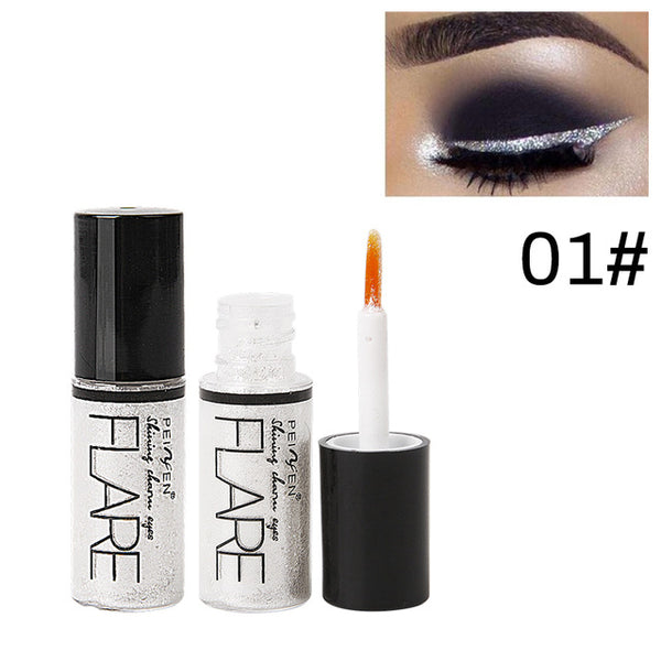 Maquillage professionnel argent Rose or couleur liquide paillettes Eyeliner brillant yeux doublures femmes oeil Pigment coréen cosmétique imperméable à l'eau