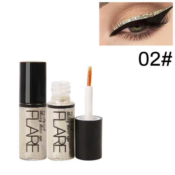 Maquillage professionnel argent Rose or couleur liquide paillettes Eyeliner brillant yeux doublures femmes oeil Pigment coréen cosmétique imperméable à l'eau