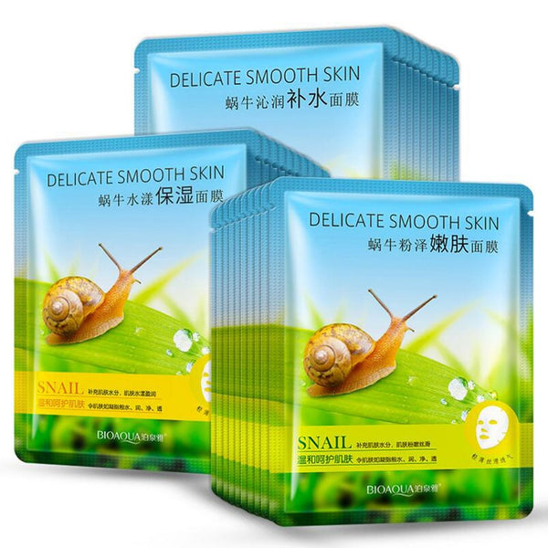 Skin Care Women Snail Liquid Face Masks Moisturizing Oil Control