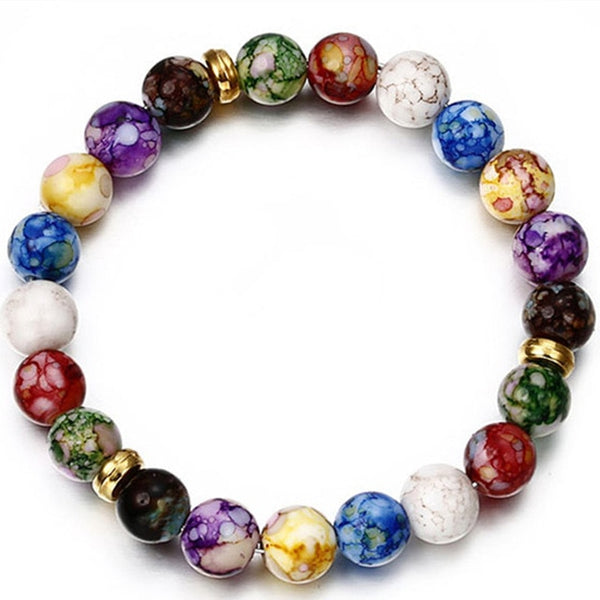 New Fashion Beaded Women Men Bracelets Simple Classic Round