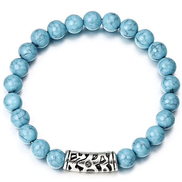 New Fashion Beaded Women Men Bracelets Simple Classic Round