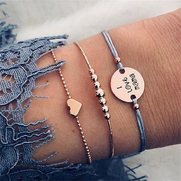 30 Style Boho Bangle Elephant Heart Shell Star Moon Bow Map