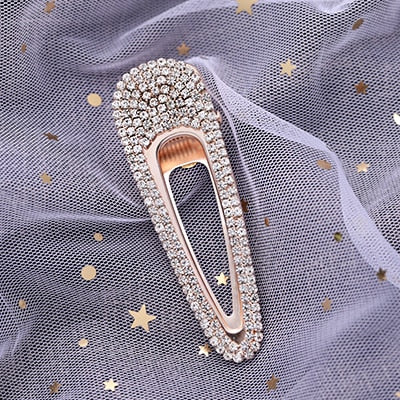 Hot Sale Women Girls Elegant Pearl Geometric Alloy Hair Clips