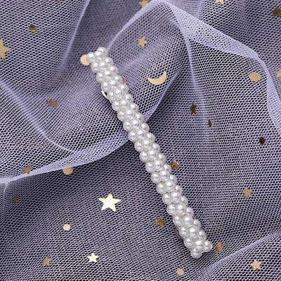 Hot Sale Women Girls Elegant Pearl Geometric Alloy Hair Clips