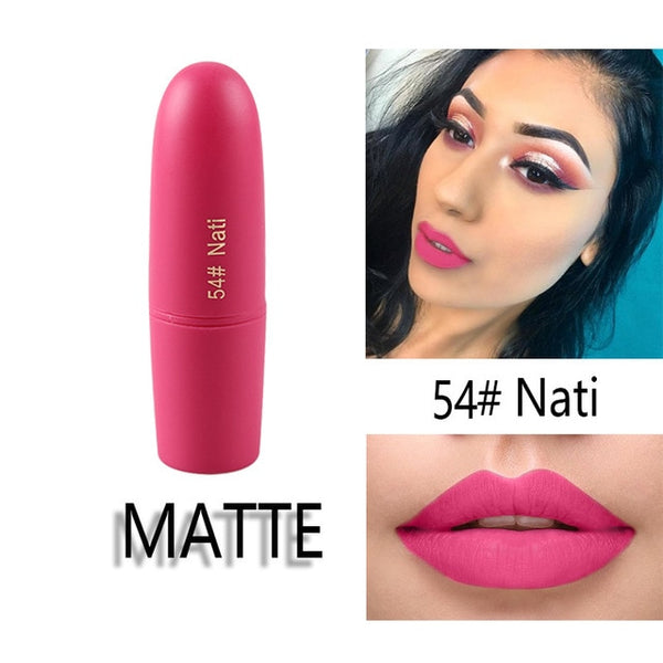 Lipstick Matte Waterproof Nutritious 25 Colors Easy to Wear