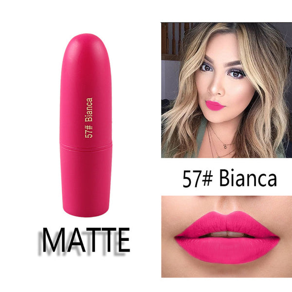 Lipstick Matte Waterproof Nutritious 25 Colors Easy to Wear