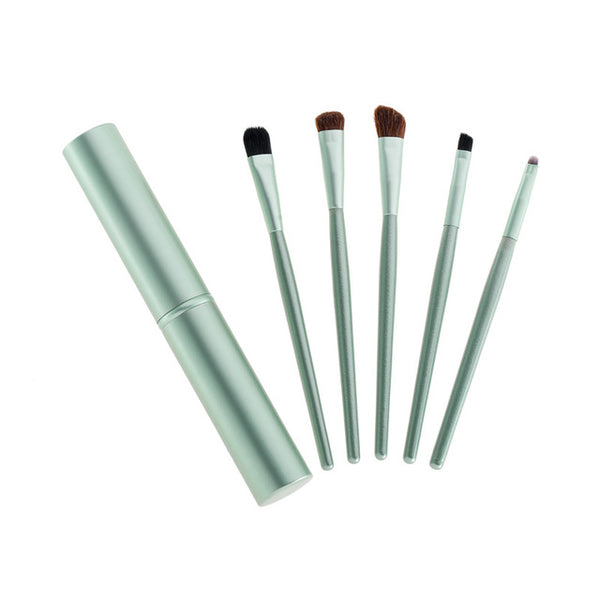 5pcs Travel Portable Mini Eye Makeup Brushes Set Smudge Eyeshadow