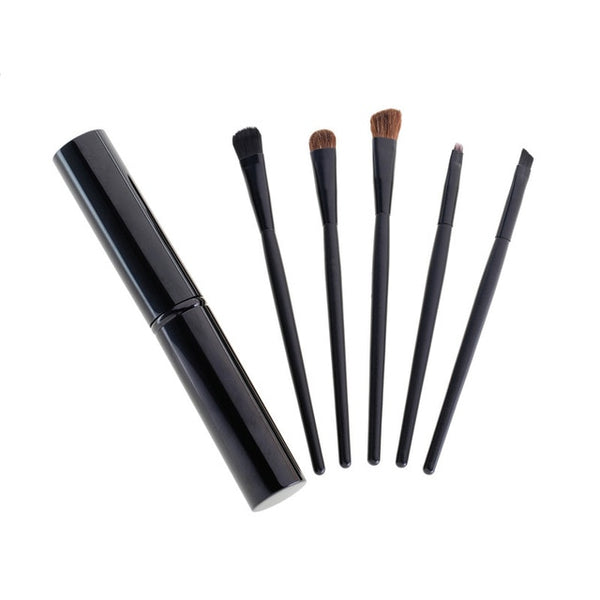 5pcs Travel Portable Mini Eye Makeup Brushes Set Smudge Eyeshadow