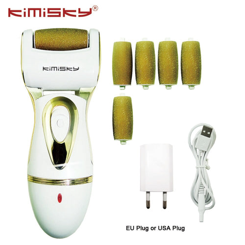 KIMISKY Electric Foot Care Tool Pedicure tools Foot File Shoes Woman Pedicura Velvet Smooth Feet Pies Callos Dead Skin Remover