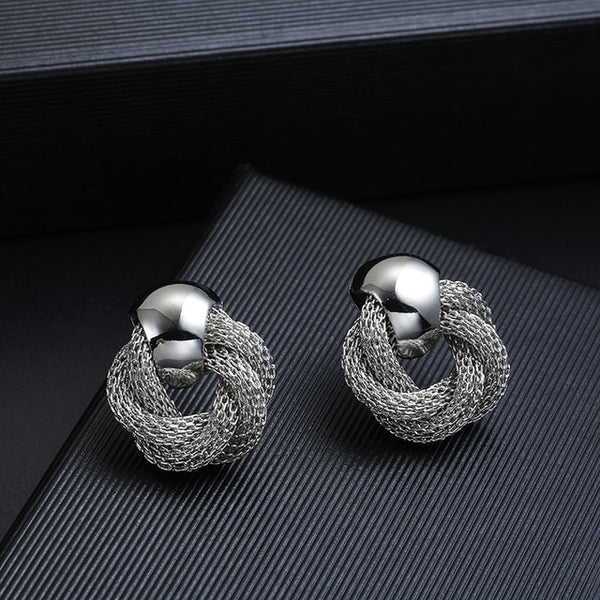 Hot Sale ZA Metal Maxi Statement Vintage Clip on Earrings Without Piercing  for Women Fashion Earrings Party Gift Bijoux Jewelry