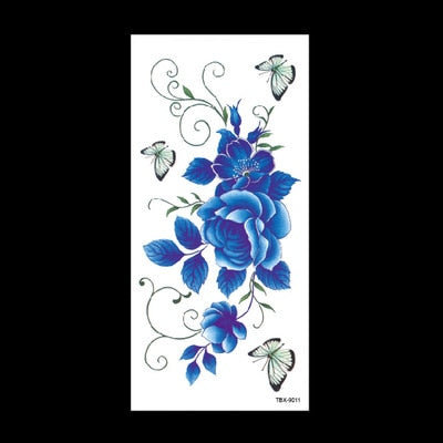 beauty 1piece make up Fake temporary tattoos stickers rose flowers arm shoulder tattoo waterproof women big flash tattoo on body