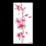 beauty 1piece make up Fake temporary tattoos stickers rose flowers arm shoulder tattoo waterproof women big flash tattoo on body