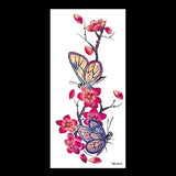beauty 1piece make up Fake temporary tattoos stickers rose flowers arm shoulder tattoo waterproof women big flash tattoo on body
