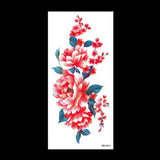 beauty 1piece make up Fake temporary tattoos stickers rose flowers arm shoulder tattoo waterproof women big flash tattoo on body