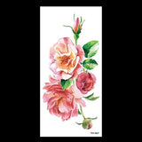 beauty 1piece make up Fake temporary tattoos stickers rose flowers arm shoulder tattoo waterproof women big flash tattoo on body