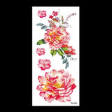 beauty 1piece make up Fake temporary tattoos stickers rose flowers arm shoulder tattoo waterproof women big flash tattoo on body