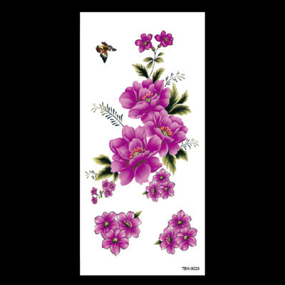 beauty 1piece make up Fake temporary tattoos stickers rose flowers arm shoulder tattoo waterproof women big flash tattoo on body