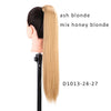 AISI BEAUTY Long Straight Hair Extension Synthetic Ponytail Hair Extensions with Black Blonde Brown Colors For Women