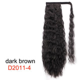 AISI BEAUTY Long Straight Hair Extension Synthetic Ponytail Hair Extensions with Black Blonde Brown Colors For Women