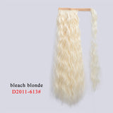 AISI BEAUTY Long Straight Hair Extension Synthetic Ponytail Hair Extensions with Black Blonde Brown Colors For Women