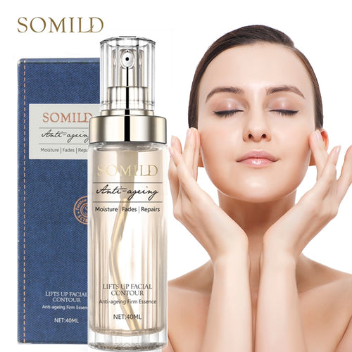 SOMILD Luxury Korean Cosmetics Snowy White Face Serum Whitening Women Firming Emulsion Plant Essence Skin Care Wrinkle Cream