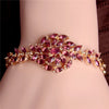 MISANANRYNE New 5 colors Beautiful Bracelet for Women Colorful Austrian Crystal Fashion Heart Chain Bracelet Wholesale