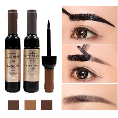 HANDAIYAN 10ml Eyebrow Cream Tattoo Pen with Brush Kit Waterproof Women Makeup Eyebrows Tint Enhancer Gel Eye Brow Dye Cosmetics